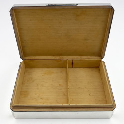 Smart Art Deco Style Sterling Silver Trinket or Cigarette Box