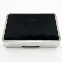 Smart Art Deco Style Sterling Silver Trinket or Cigarette Box