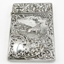 Beautiful Edwardian Sterling Silver Visiting Card Case (1902)
