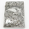 Beautiful Edwardian Sterling Silver Visiting Card Case (1902)