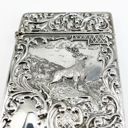 Beautiful Edwardian Sterling Silver Visiting Card Case