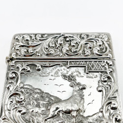 Beautiful Edwardian Sterling Silver Visiting Card Case