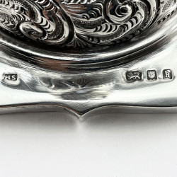 Pair of Moses Salkind Shabbat Sterling Silver Candlesticks