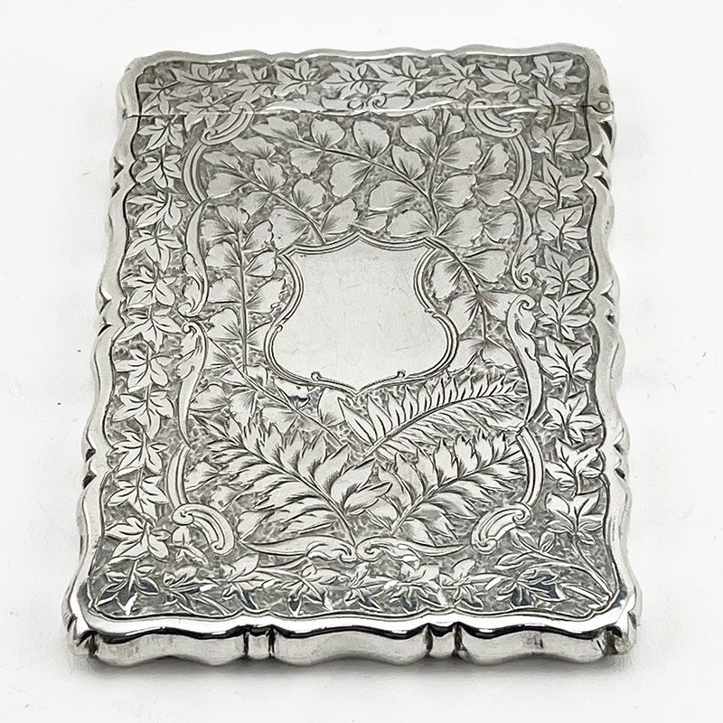 Pretty George Unite Sterling Silver Visiting Card Case (1888)