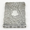 Pretty George Unite Sterling Silver Visiting Card Case (1888)