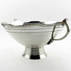 Impressive Art Deco Style Sterling Silver Bowl