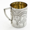 Charming Victorian Sterling Silver Cylindrical Christening Mug