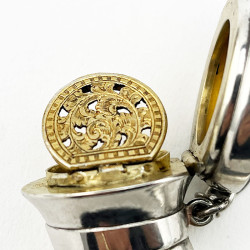 Sampson Mordan Victorian Sterling Silver Vinaigrette or Perfume Bottle
