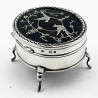 Tortoiseshell and Sterling Silver Jewellery or Trinket Box
