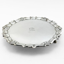 George II Round Sterling Silver Salver (1743)