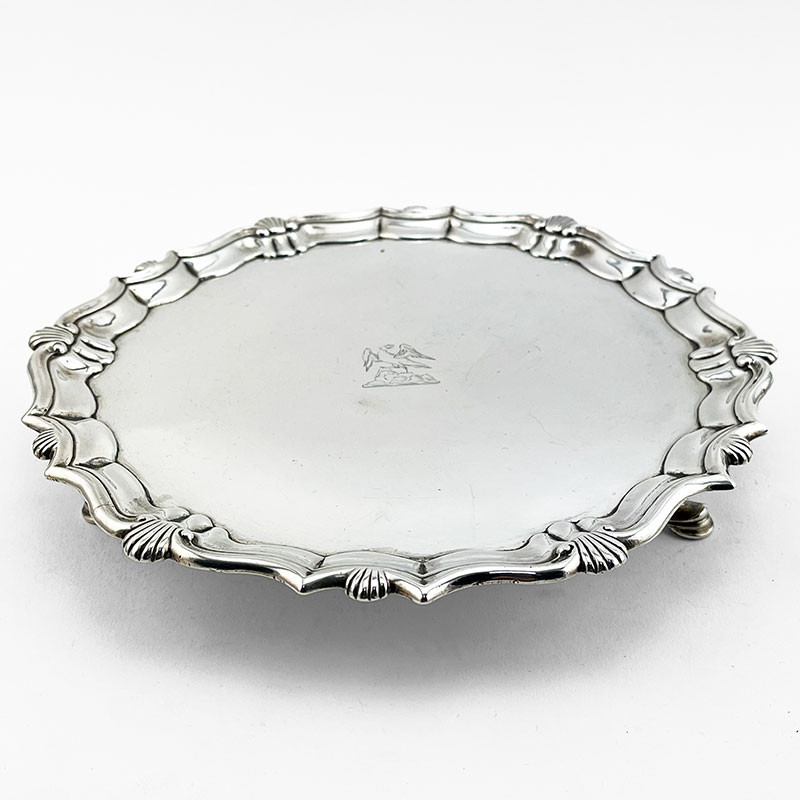 George II Round Sterling Silver Salver (1743)