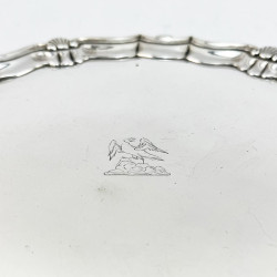 George II Round Sterling Silver Salver