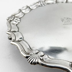 George II Round Sterling Silver Salver