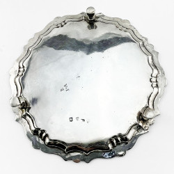 George II Round Sterling Silver Salver