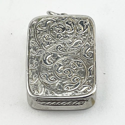 Charming George Unite Victorian Sterling Silver Vinaigrette