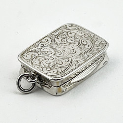 Charming George Unite Victorian Sterling Silver Vinaigrette