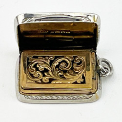 Charming George Unite Victorian Sterling Silver Vinaigrette
