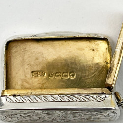 Charming George Unite Victorian Sterling Silver Vinaigrette