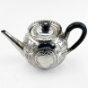 Victorian Sterling Silver Bachelor Size Tea Pot (1876)
