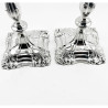 Impressive Pair Victorian Walker & Hall Silver Plated Candlesticks