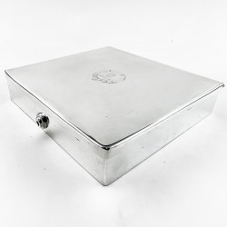 Superb Quality Victorian Square Silver Plated Box
