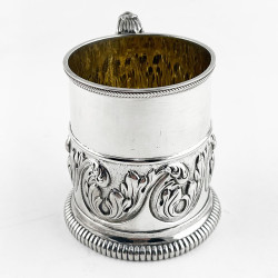 Exceptional Georgian Sterling Silver Christening Mug
