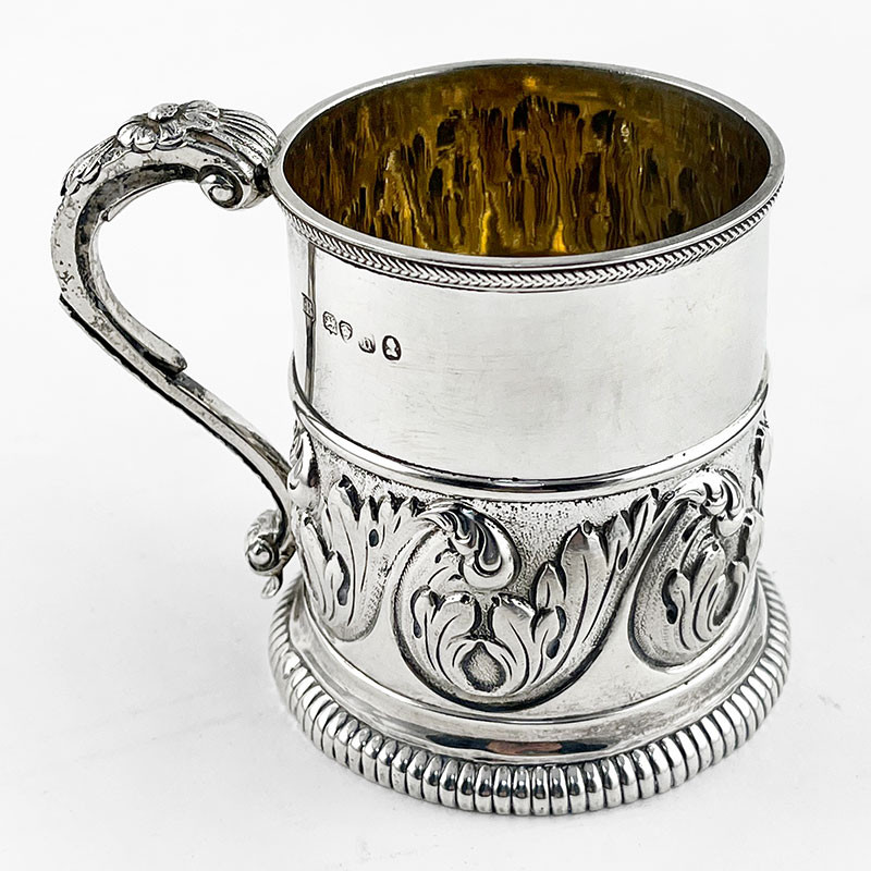 Exceptional Georgian Sterling Silver Christening Mug (1823)