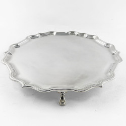 Elegant Georgian Style Sterling Silver Salver (1964)