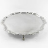 Elegant Georgian Style Sterling Silver Salver (1964)