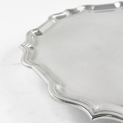 Elegant Georgian Style Sterling Silver Salver