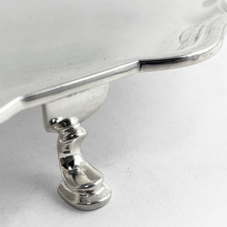 Elegant Georgian Style Sterling Silver Salver