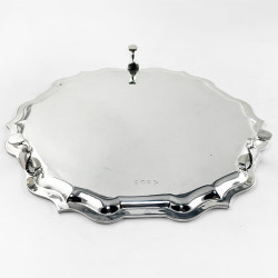 Elegant Georgian Style Sterling Silver Salver