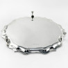 Elegant Georgian Style Sterling Silver Salver