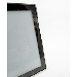 Stylish Tortoiseshell and Sterling Silver Photo Frame