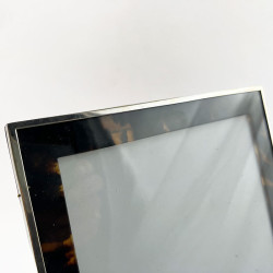 Stylish Tortoiseshell and Sterling Silver Photo Frame