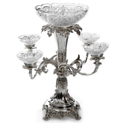 Impressive Old Sheffield Plate Epergne by Creswick & Co