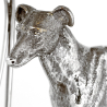 Antique Silver Plate Centre Piece with a Standing Greyhound Dog and a Floral Dish