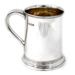 Plain Silver Half Pint Mug...