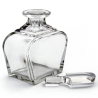 Very Thick Clear Glass Art Deco Style Whisky Decanter