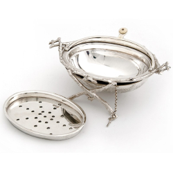 Victorian Silver Plated Revolving Butter Dish