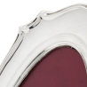 Plain Shaped Antique Silver Frame with an Oval Window