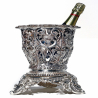 Pair of Very Ornate Victorian Silver Plated Wine Coolers