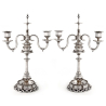 Small Pair of Decorative Silver Plated Candelabra