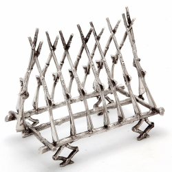 Silver Plated Six Division Rifle Toast Rack