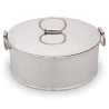 Large Elkington Silver Plated Circular Lidded Box