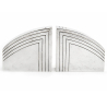 Art Deco Style Curved and Angled Bodied Silver Salt & Peppers