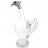 Austrian Silver Mounted Bird Shaped Claret Jug with a Glass Body