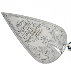Boxed Antique Silver Plated Presentation Trowel