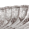 Large Silver Shell Shaped Bon Bon Dish with a Pierced Body and Crimped Edge Border