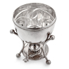 Antique Silver Plate Cricket Themed Egg Boiler